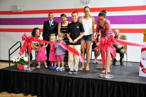 The ribbon cutting ceremony for the expansion.