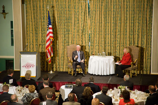You are currently viewing Corbett chats with ChesCo chamber