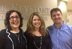 Dr. Rachelle Lanciano (Left), Tara Sammaritano, and Dr. Michael Krafchick  