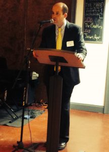 David B. Myers, president of Historic Kennett Square, detailed the economic highlights of 2014 during the State of the Downtown address.