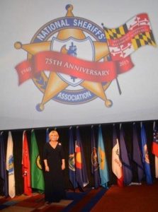 Chester County Sheriff Carolyn 'Bunny' Welsh is shown at the National Sheriffs' Association's annual conference, which was held recently in Baltimore.