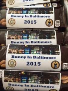 Chester County Sheriff Carolyn 'Bunny' Welsh says sheriffs typically bring an item from their state to share. Her contribution included Hershey bars. 