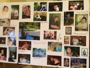 A photo collage highlights the personality traits of Brian R. Allyon, who died last week of natural causes at the age of 16.