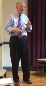 Carl Francis explains the procedure in play to determine the best name for the Kennett library.