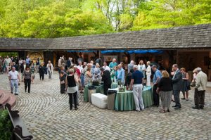 The museum courtyards always a popular place.