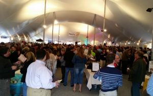 About 500 attendees enjoy the ambience of the 2015 Twisted Vintner.