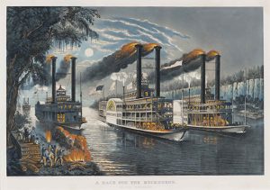 A Race for the Buckhorns is one of the images to be on display at the “Lasting Impressions: The Artists of Currier & Ives,” exhibit at Winterthur beginning Sept. 17.