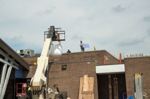 Renovations continue at CF Patton Middle School. Principal Tim Hoffman said the auditorium should be ready by mid September.