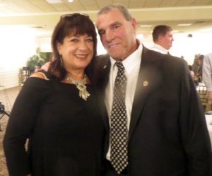 Chester County Deputy Sheriff Gayle Sauers poses with former Police Chief Edward A. Zunino, a respected mentor.
