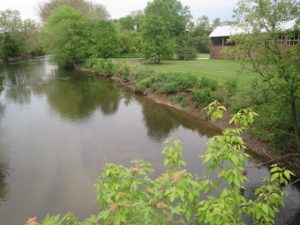 The Brandywine Creek is shown from the Lenape Bridge in Pocopson Township.