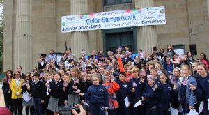 St. Agnes School students at the 2016 Chester County Kids Voting Kick Off Ceremony. Students from 41 county schools cast their ballots in the Kids Voting project.