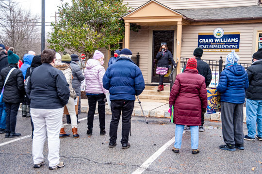 You are currently viewing Voting rights rally at Williams’ office